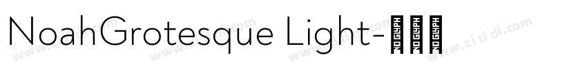 NoahGrotesque Light字体转换
